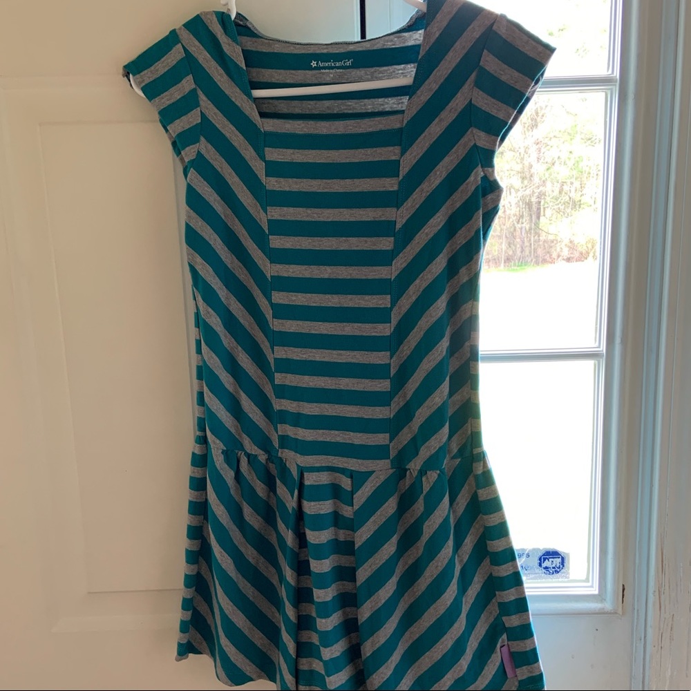 AMERICAN GIRL SIZE 14 MCKENNA STRIPE DRESS